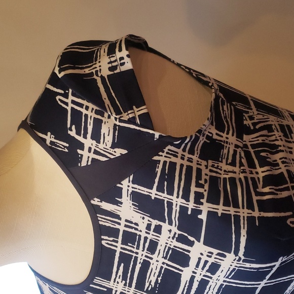 Amazon brand BodyCon blue and white dress size medium - Picture 7 of 11